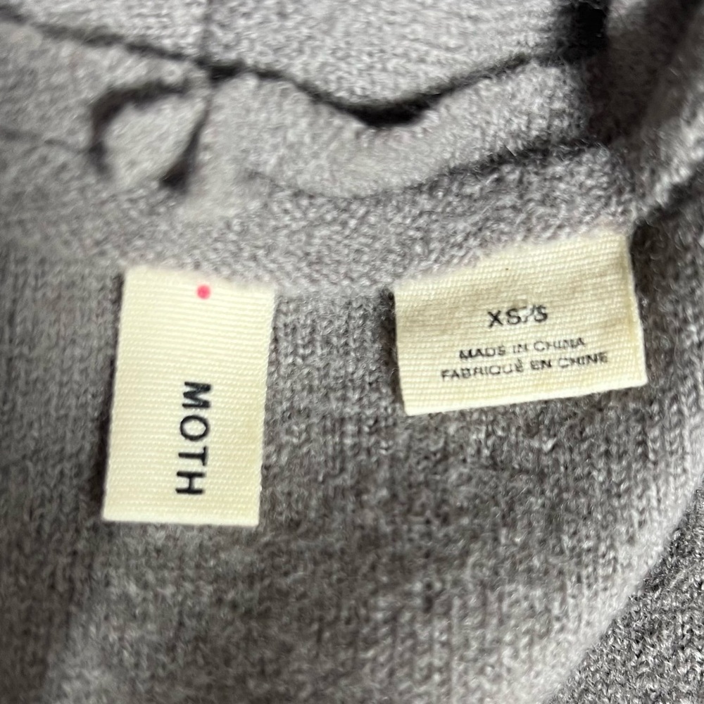 Anthropologie Moth Vest Museum District Long Line Modest Artsy Cardigan Cozy S - Picture 7 of 9